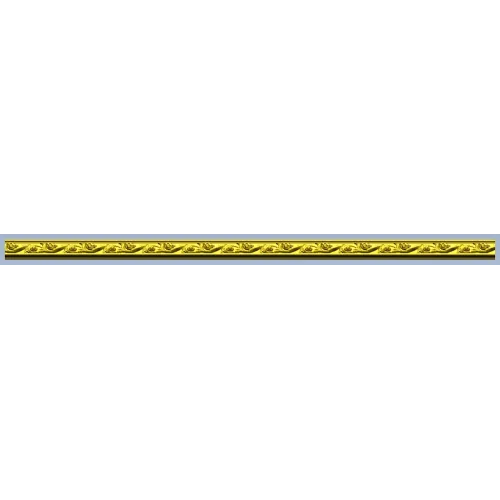 Narrow Floral Baguette STL for CNC