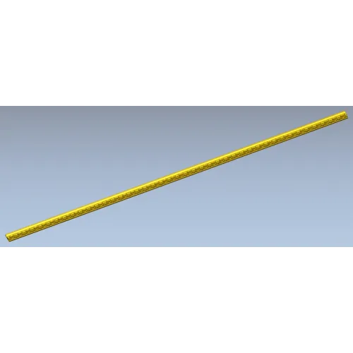 Slim Baguette Decorative Trim STL for CNC