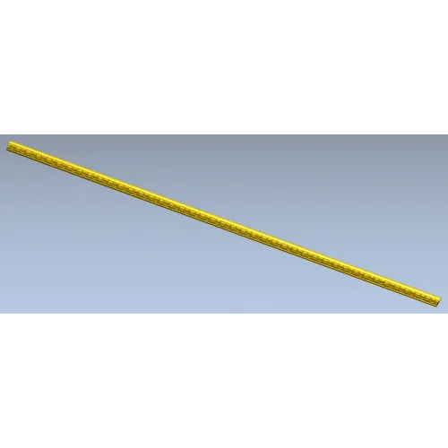 Slim Baguette Decorative Trim STL for CNC