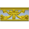 Резной багет с бантом и розами - STL для ЧПУ
