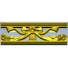Резной багет с бантом и розами - STL для ЧПУ