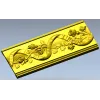 Декоративный багет с лентой и розами - 3D модель STL для ЧПУ