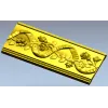 Декоративный багет с лентой и розами - 3D модель STL для ЧПУ