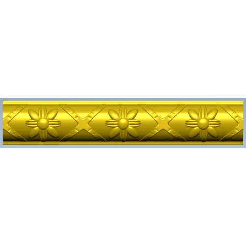 Daisy Arc Baguette - STL 3D model for CNC carving