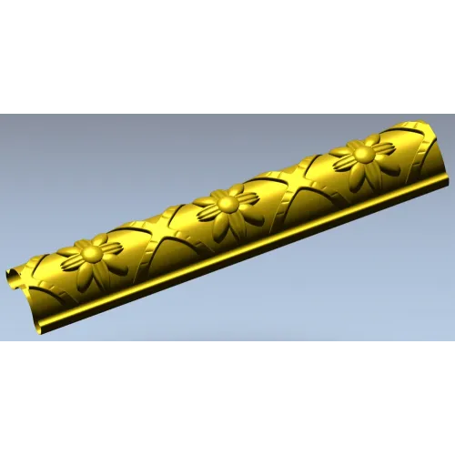 Daisy Arc Baguette - STL 3D model for CNC carving