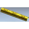 Daisy Arc Baguette - STL 3D model for CNC carving