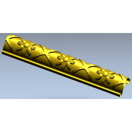 Daisy Arc Baguette - STL 3D model for CNC carving