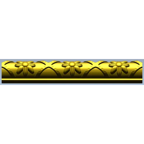 Daisy Arc Baguette - STL 3D model for CNC carving