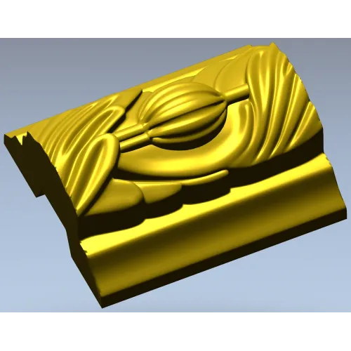 Classical Seedpod Baguette STL for CNC