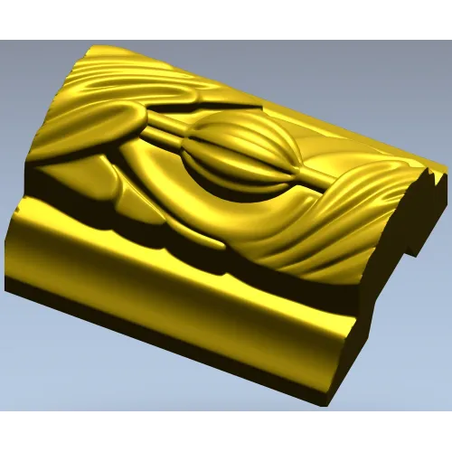 Classical Seedpod Baguette STL for CNC