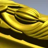 Classical Seedpod Baguette STL for CNC