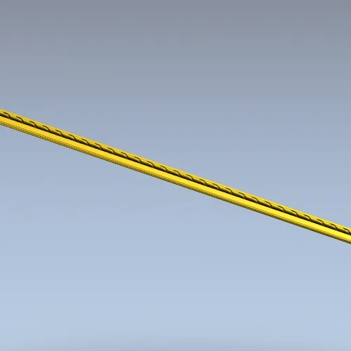 Slim Rope-Braid Baguette - STL 3D Model for CNC