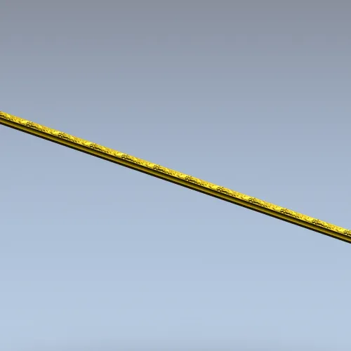 Багет с растительным рельефом - 3D модель STL для ЧПУ