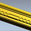 Багетный профиль с овальными медальонами - STL 3D модель для ЧПУ
