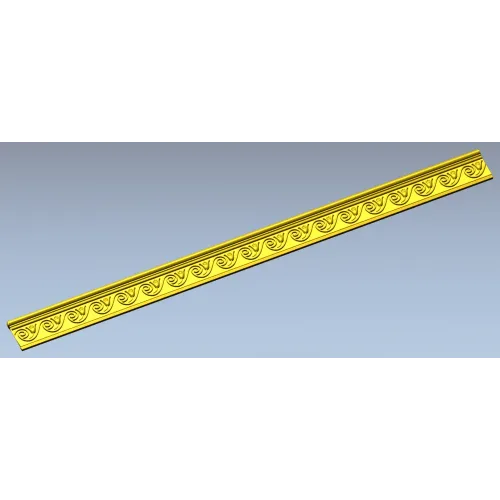 Classic Scroll Baguette - STL 3D model for CNC