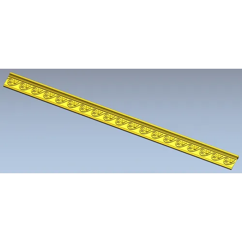 Classic Scroll Baguette - STL 3D model for CNC