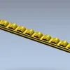 Багет с дентильным орнаментом - 3D модель STL для ЧПУ