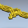 Плетёный ромбовый багет - 3D модель STL для ЧПУ