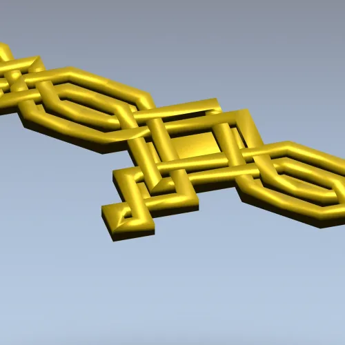 Плетёный ромбовый багет - 3D модель STL для ЧПУ