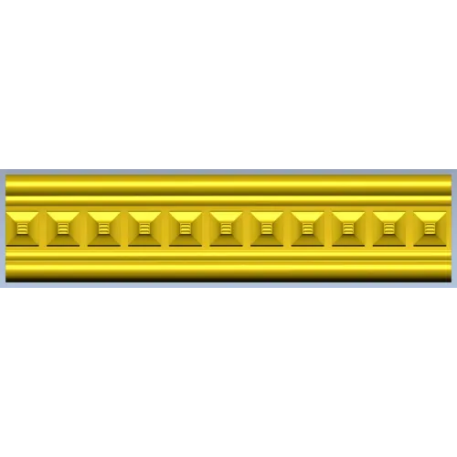 Classical Dentil Baguette - STL 3D Model for CNC Routing