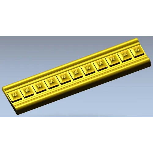 Classical Dentil Baguette - STL 3D Model for CNC Routing