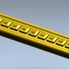 Classical Dentil Baguette - STL 3D Model for CNC Routing