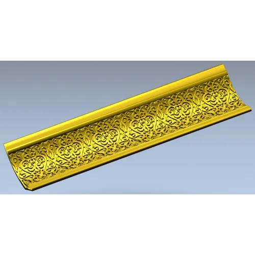 Ornate Arabesque Baguette STL for CNC