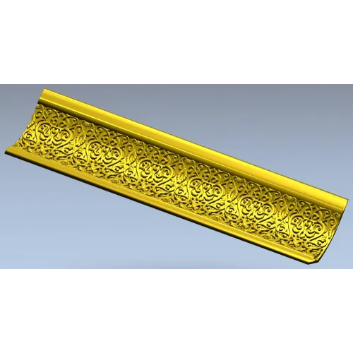 Ornate Arabesque Baguette STL for CNC