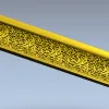 Ornate Arabesque Baguette STL for CNC