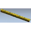 Багет "Лиственный жгут" - 3D модель STL для ЧПУ