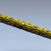 Багет "Лиственный жгут" - 3D модель STL для ЧПУ