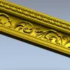 Багет "Вензель Барокко" - 3D модель STL для ЧПУ