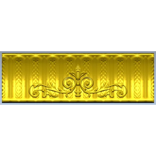 Багет с флёр-де-лисом - STL модель для ЧПУ