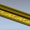 Классический багет с растительным орнаментом - STL для ЧПУ