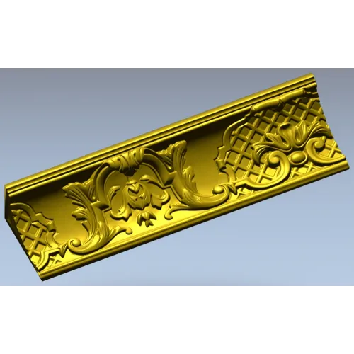 Барочный багет "Вензель Людовика" - 3D модель STL для ЧПУ