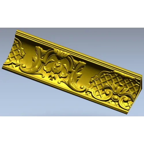 Барочный багет "Вензель Людовика" - 3D модель STL для ЧПУ