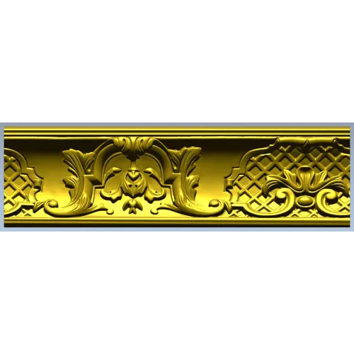 Барочный багет "Вензель Людовика" - 3D модель STL для ЧПУ
