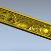 Baroque Acanthus Baguette STL for CNC
