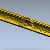 Резной багет в стиле рококо - 3D модель STL для ЧПУ