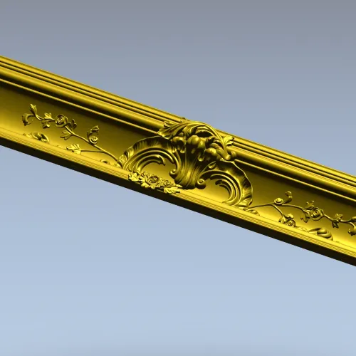 Резной багет в стиле рококо - 3D модель STL для ЧПУ