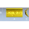 Багет с растительным рельефом - 3D модель STL для ЧПУ
