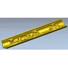 Seashell & Acanthus Baguette - STL 3D model for CNC
