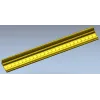 Square-Bead Frame Baguette STL for CNC