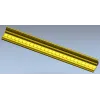 Square-Bead Frame Baguette STL for CNC