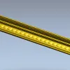 Square-Bead Frame Baguette STL for CNC