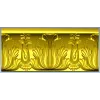 Багетная 3D модель стуктурная "Пальметта" - stl для ЧПУ