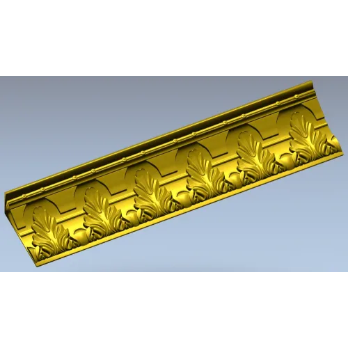 Акантовый декоративный багет - 3D модель STL для ЧПУ