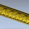 Акантовый декоративный багет - 3D модель STL для ЧПУ