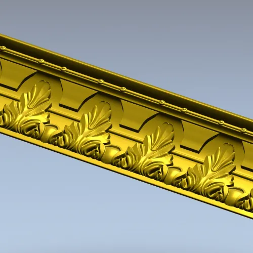 Акантовый декоративный багет - 3D модель STL для ЧПУ