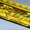 Ornate Acanthus Baguette STL for CNC
